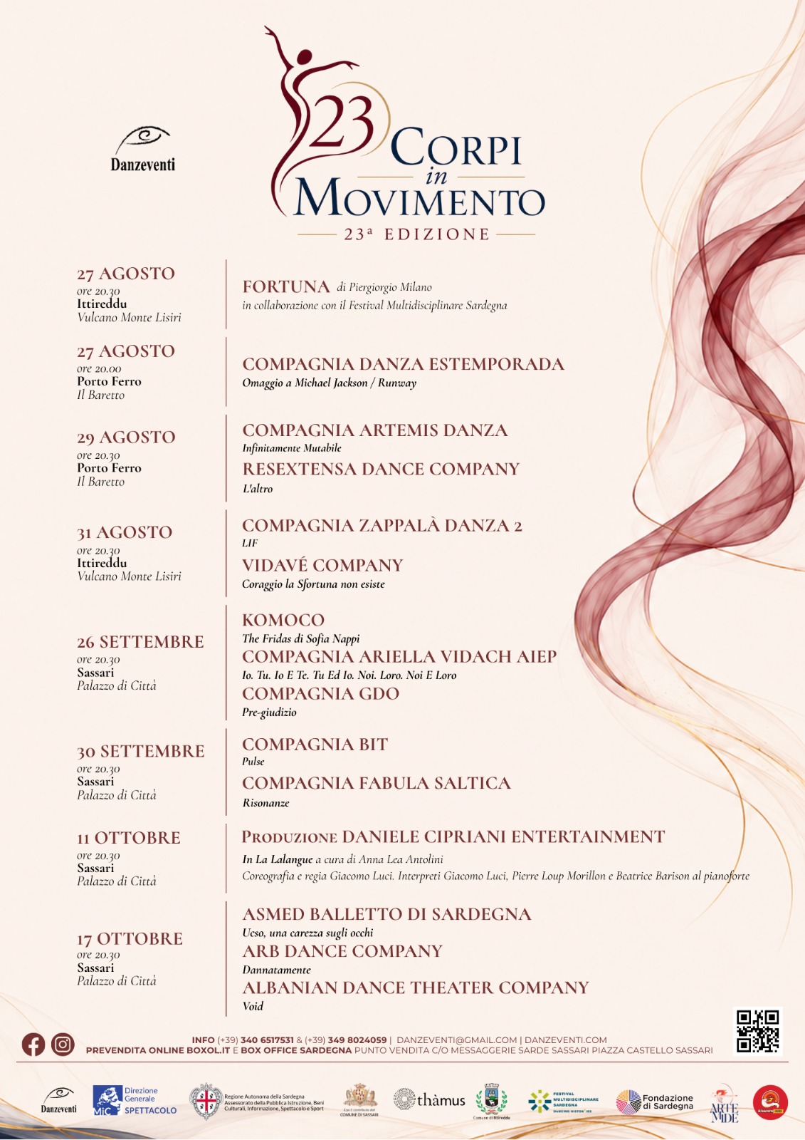 Locandina Festival Corpi in Movimento