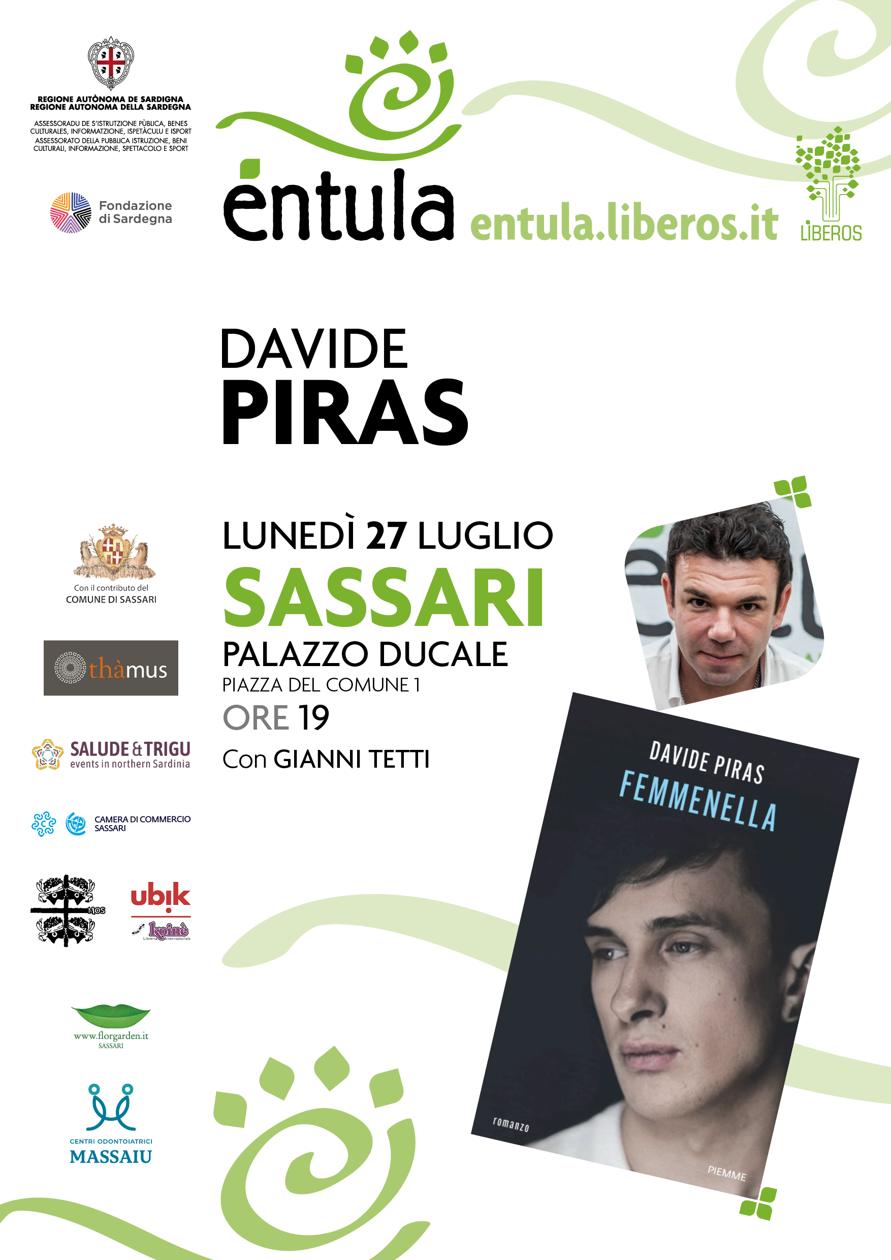 Locandina Entula a Sassari - Davide Piras
