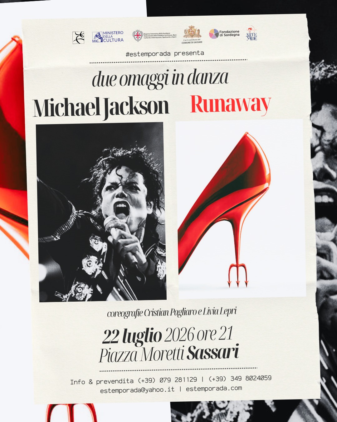 Locandina Omaggio a Michael Jackson e Runaway