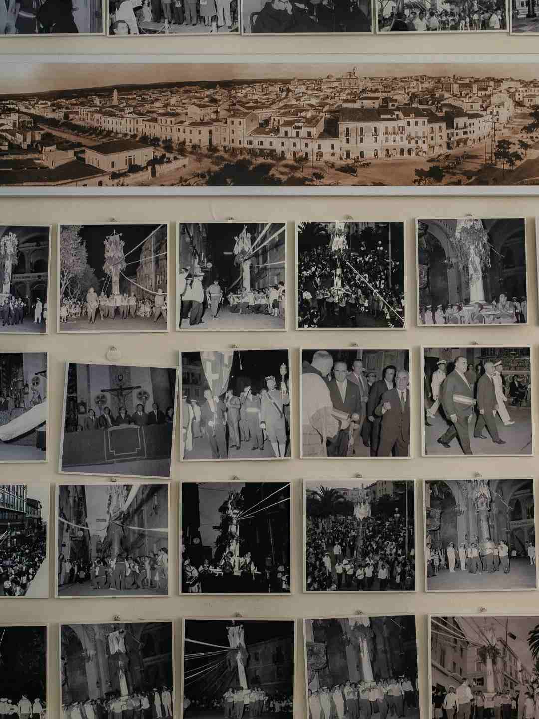 Fotografie storiche dei Candelieri esposte nel polo museale di Santa Maria di Betlem a Sassari