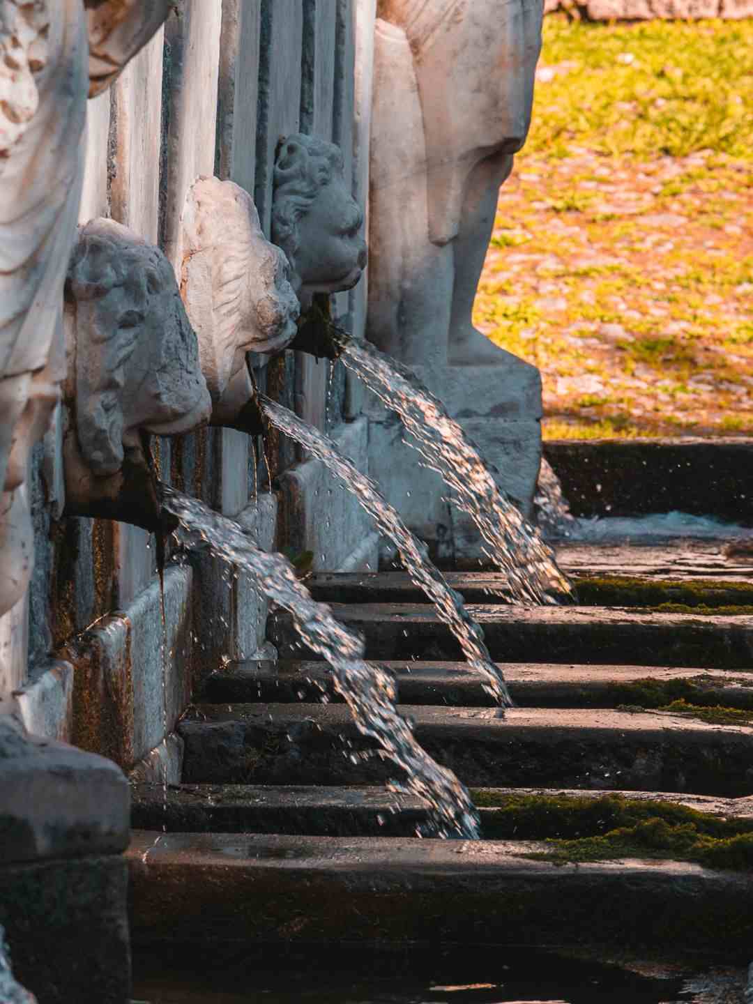 Bocche di leone per la fuoriuscita dell'acqua sulla Fontana del Rosello a Sassari