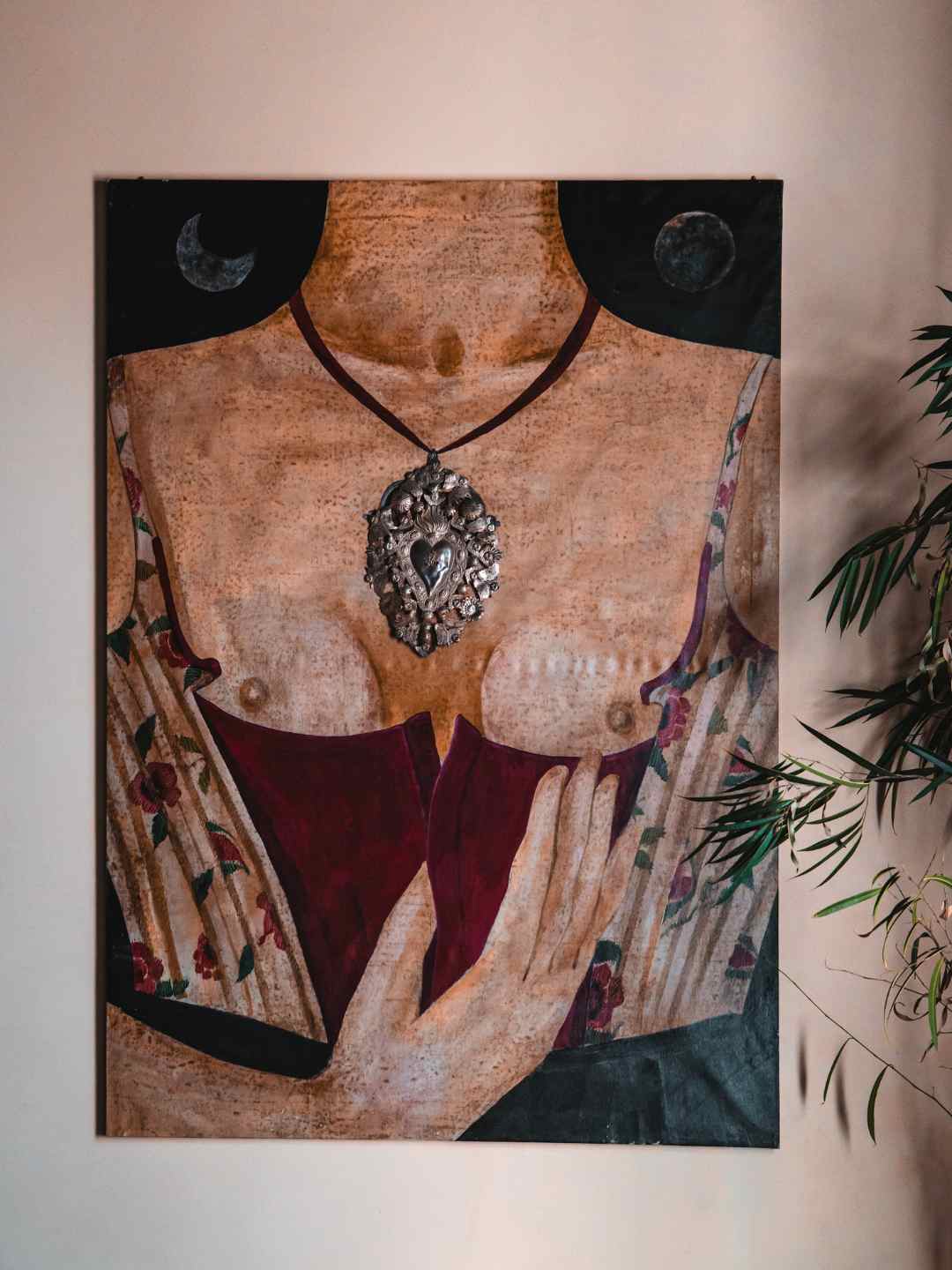 Dipinto esposto dentro Palazzo dell’Infermeria San Pietro a Sassari