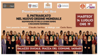 Locandina Il patriarcato del nuovo ordine mondiale di Claudia Sarritzu